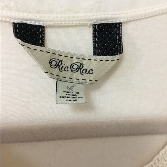 Ric Rac Ivory Ruffle Sleeveless Top - Picture 3 of 6